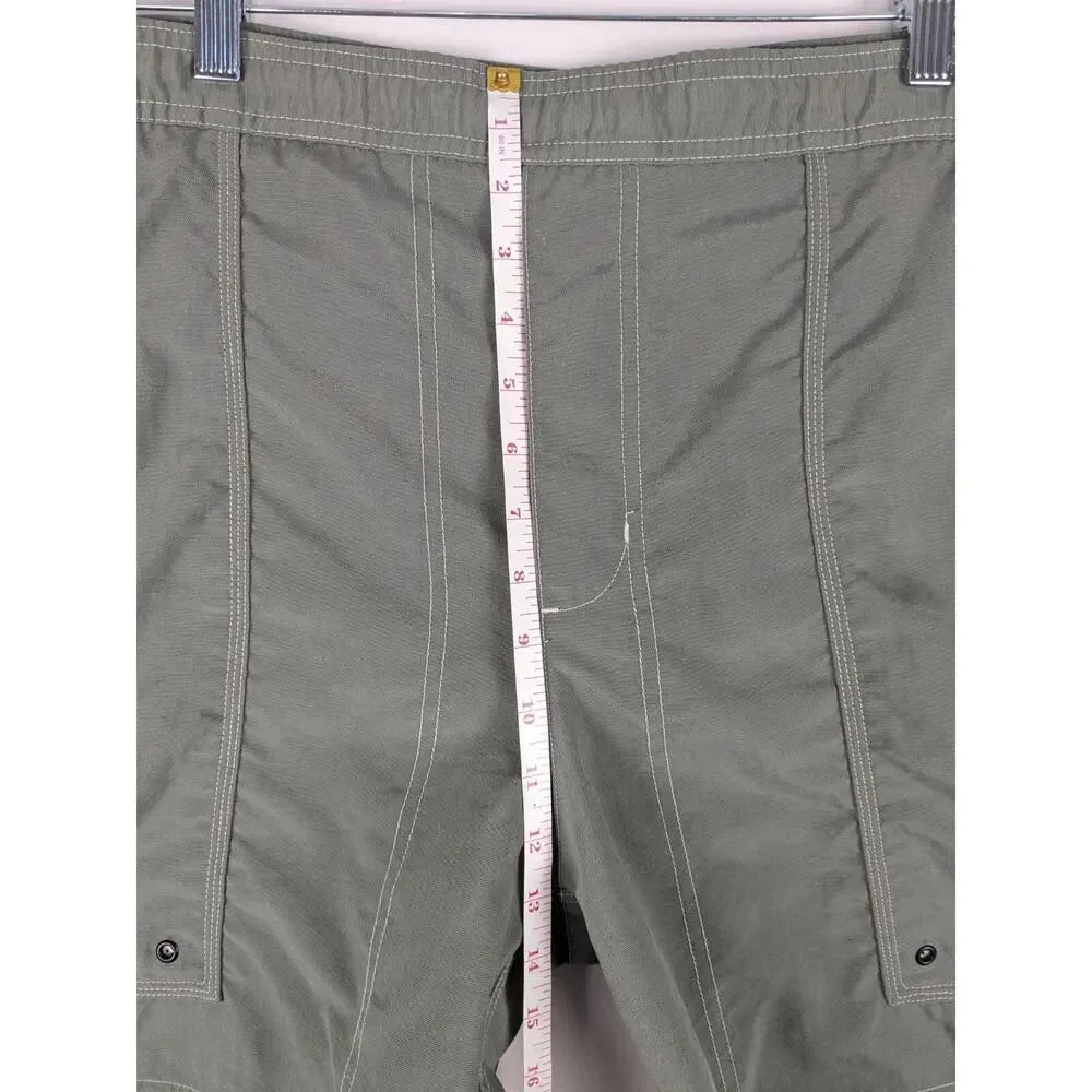 Columbia Swim Trunks Mens Large‎ Green Cargo Mesh Lined Board Shorts AM4211